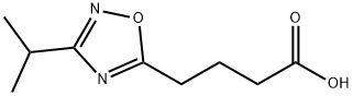 4-[3-(propan-2-yl)-1,2,4-oxadiazol-5-yl]butanoic acid 구조식 이미지