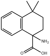 1-amino-4,4-dimethyl-1,2,3,4-tetrahydronaphthalene-1-carboxylic acid 구조식 이미지