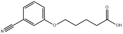 5-(3-cyanophenoxy)pentanoic acid Structure