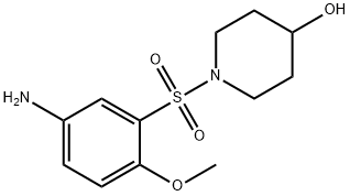 1-[(5-amino-2-methoxybenzene)sulfonyl]piperidin-4-ol 구조식 이미지
