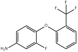 3-fluoro-4-[2-(trifluoromethyl)phenoxy]aniline Structure