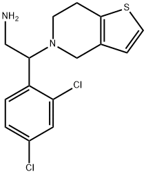 2-(2,4-dichlorophenyl)-2-{4H,5H,6H,7H-thieno[3,2-c]pyridin-5-yl}ethan-1-amine Structure