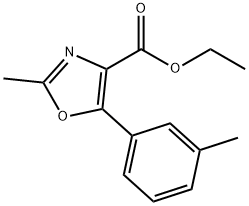 ethyl 2-methyl-5-(m-tolyl)oxazole-4-carboxylate Structure