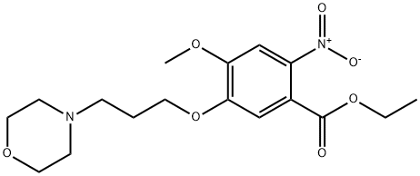 ethyl 4-methoxy-5-(3-morpholin-4-ylpropoxy)-2-nitrobenzoate Structure