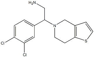 2-(3,4-dichlorophenyl)-2-{4H,5H,6H,7H-thieno[3,2-c]pyridin-5-yl}ethan-1-amine Structure