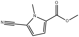 methyl 5-cyano-1-methyl-1H-pyrrole-2-carboxylate 구조식 이미지