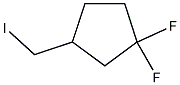 1,1-difluoro-3-(iodomethyl)cyclopentane Structure