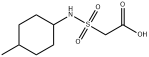 2-[(4-methylcyclohexyl)sulfamoyl]acetic acid Structure