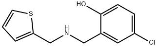 4-chloro-2-{[(thiophen-2-ylmethyl)amino]methyl}phenol Structure