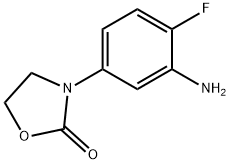 3-(3-amino-4-fluorophenyl)-1,3-oxazolidin-2-one 구조식 이미지