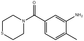 2-methyl-5-(thiomorpholine-4-carbonyl)aniline Structure