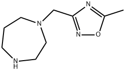 3-(1,4-diazepan-1-ylmethyl)-5-methyl-1,2,4-oxadiazole Structure