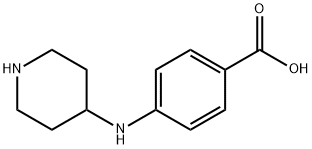 4-[(piperidin-4-yl)amino]benzoic acid Structure