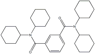 N,N,N',N'-tetracyclohexyl-1,3-benzenedicarboxamide Structure