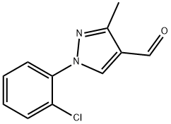 1-(2-chlorophenyl)-3-methyl-1H-pyrazole-4-carbaldehyde 구조식 이미지