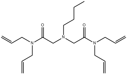 N,N-Diallyl-2-(butyldiallylcarbamoylmethylamino)acetamide Structure