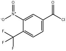 Benzoyl chloride, 3-nitro-4-(trifluoromethyl)- Structure