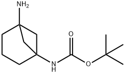 tert-butyl N-{5-aminobicyclo[3.1.1]heptan-1-yl}carbamate 구조식 이미지