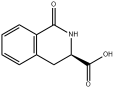 (R)-1-Oxo-1,2,3,4-tetrahydroisoquinoline-3-carboxylic acid 구조식 이미지