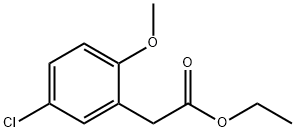 (5-CHLORO-2-METHOXY-PHENYL)-ACETIC ACID ETHYL ESTER Structure