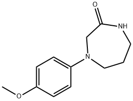 4-(4-methoxyphenyl)-1,4-diazepan-2-one Structure