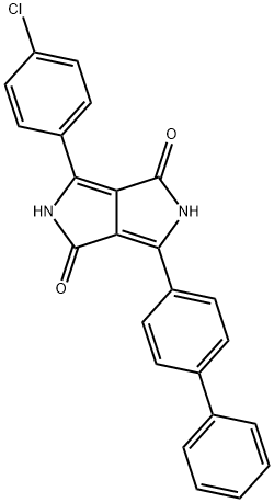 3-(biphenyl-4-yl)-6-(4-chlorophenyl)-2,5-dihydropyrrolo[3,4-c]pyrrole-1,4-dione 구조식 이미지