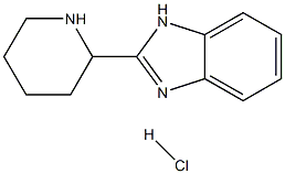 2-Piperidin-2-yl-1H-benzoimidazole hydrochloride Structure