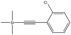 [2-(2-chlorophenyl)ethynyl]trimethylsilane 구조식 이미지