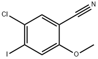 5-Chloro-4-iodo-2-methoxy-benzonitrile 구조식 이미지