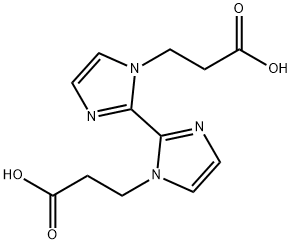 1,1-di(2-carboxyethyl)-2,2-biimidazole Structure