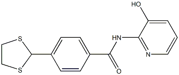 4-(1,3-dithiolan-2-yl)-N-(3-hydroxypyridin-2-yl)benzamide Structure