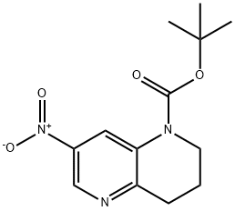 tert-butyl 7-nitro-3,4-dihydro-1,5-naphthyridine-1(2H)-carboxylate Structure