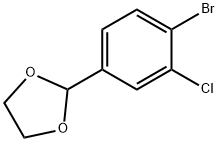 2-(4-Bromo-2-chlorophenyl)-1,3-dioxolane Structure