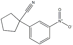 1-(3-nitrophenyl)cyclopentane-1-carbonitrile Structure