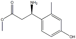 METHYL (3R)-3-AMINO-3-(4-HYDROXY-2-METHYLPHENYL)PROPANOATE 구조식 이미지