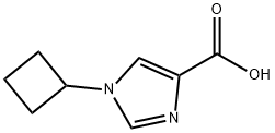 1-Cyclobutyl-1H-imidazole-4-carboxylicacid 구조식 이미지