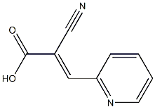 2-Cyano-3-pyridin-2-yl-acrylic acid Structure
