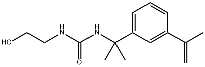 N-(2-hydroxyethyl)-N'-{1-methyl-1-[3-(1-methylethenyl)phenyl]ethyl}urea Structure