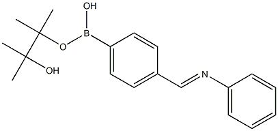 4-(Phenyliminomethyl)benzeneboronic acid pinacol ester Structure