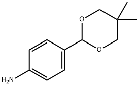 Benzenamine, 4-(5,5-dimethyl-1,3-dioxan-2-yl)- Structure