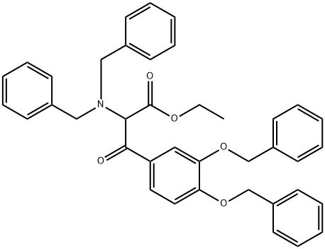ethyl 3-(3,4-bis(benzyloxy)phenyl)-2-(dibenzylamino)-3-oxopropanoate Structure