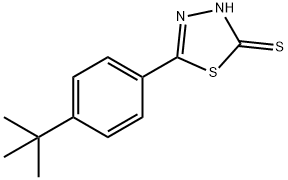 5-(4-(tert-Butyl)phenyl)-1,3,4-thiadiaz ole-2(3H)-thione 구조식 이미지