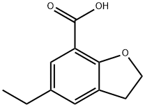 5-ethyl-2,3-dihydro-1-benzofuran-7-carboxylic acid 구조식 이미지