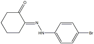 2-[2-(4-Bromo-phenyl)hydrazono]cyclohexanone 구조식 이미지