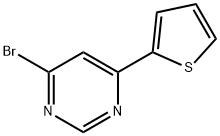 4-Bromo-6-(2-thienyl)pyrimidine Structure