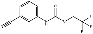 2,2,2-trifluoroethyl N-(3-cyanophenyl)carbamate 구조식 이미지