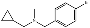 Benzenemethanamine, 4-bromo-N-(cyclopropylmethyl)-N-methyl- Structure
