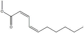 methyl cis-2,cis-4-decadienoate 구조식 이미지