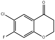 6-chloro-7-fluoro-3,4-dihydro-2H-1-benzopyran-4-one Structure