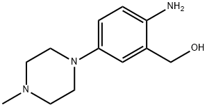 2-amino-5-(4-methyl-1-piperazinyl)-Benzenemethanol 구조식 이미지